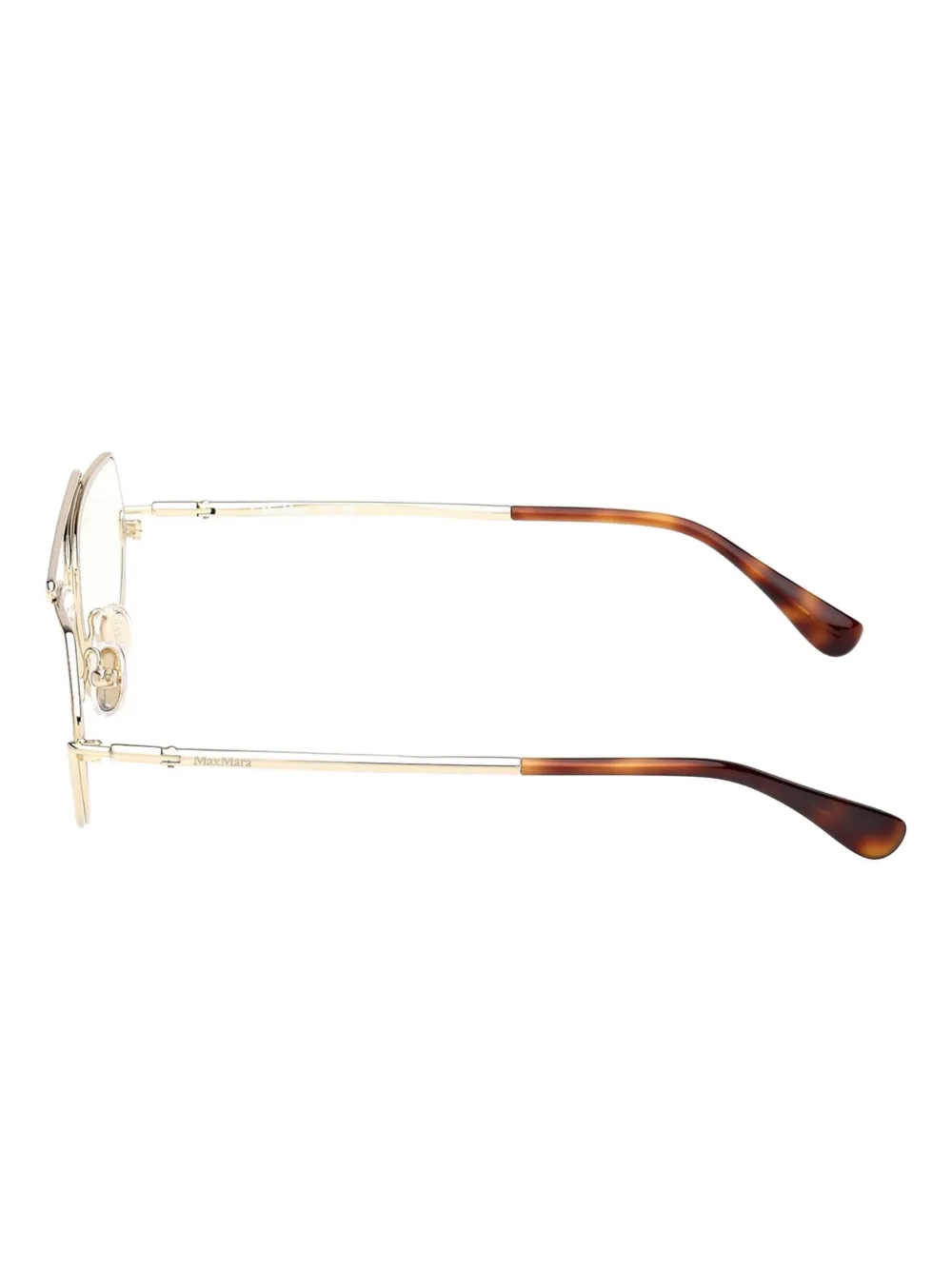  Max Mara Geometric-frame Glasses - Gold 