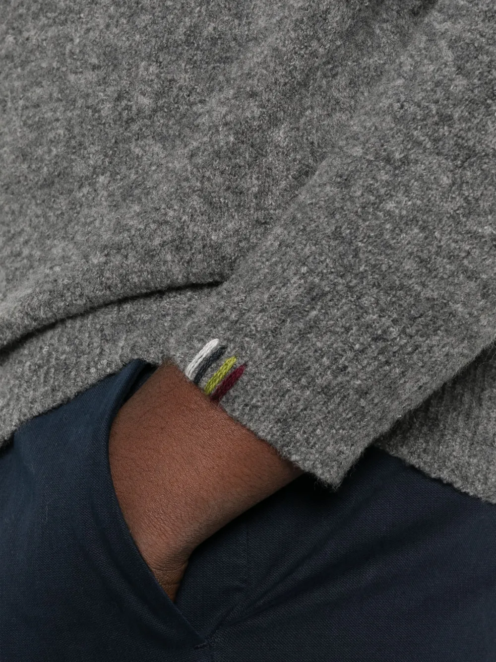 Alpha Studio High-neck Sweater In Gray