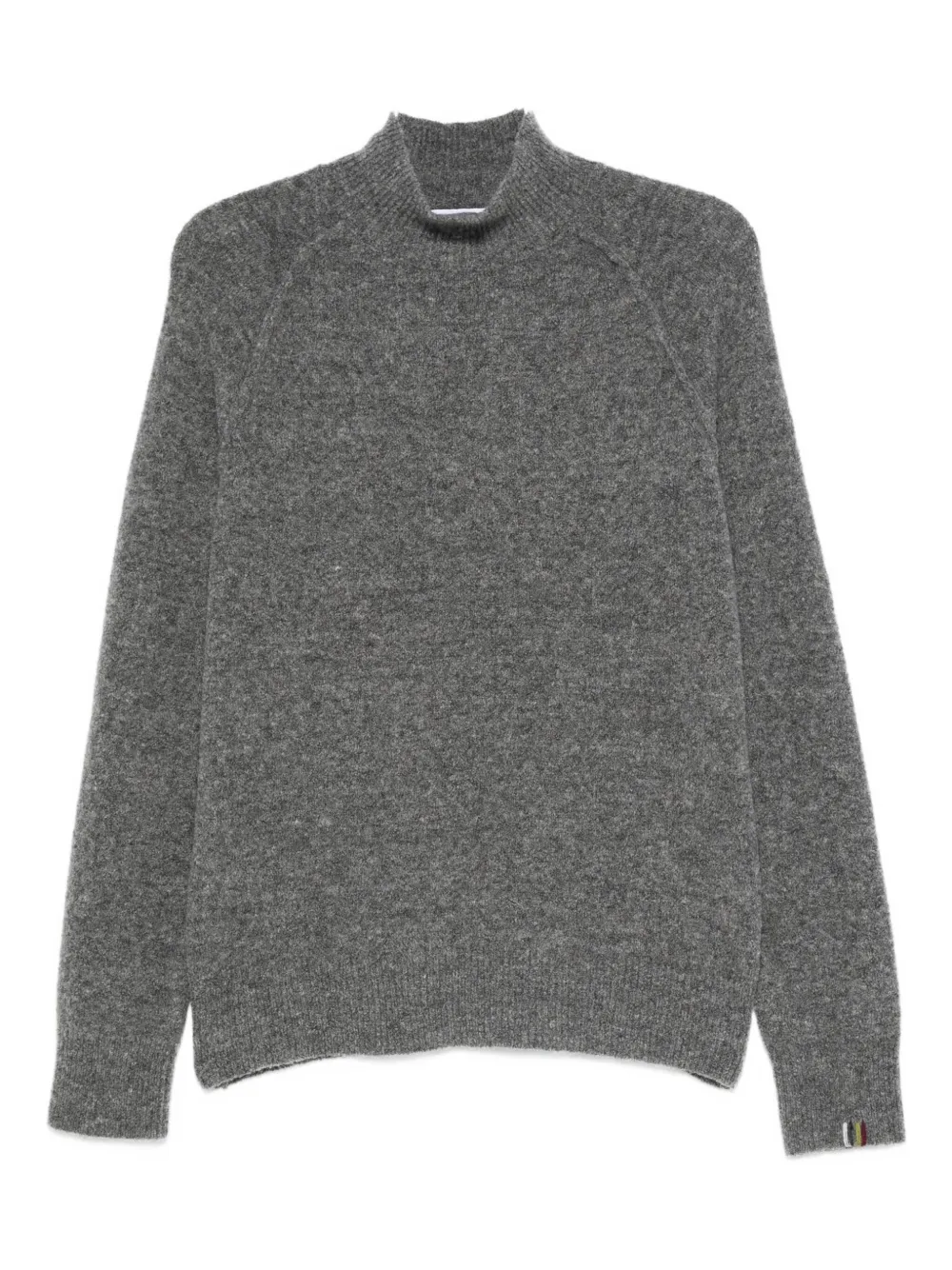 Alpha Studio High-neck Sweater In Gray