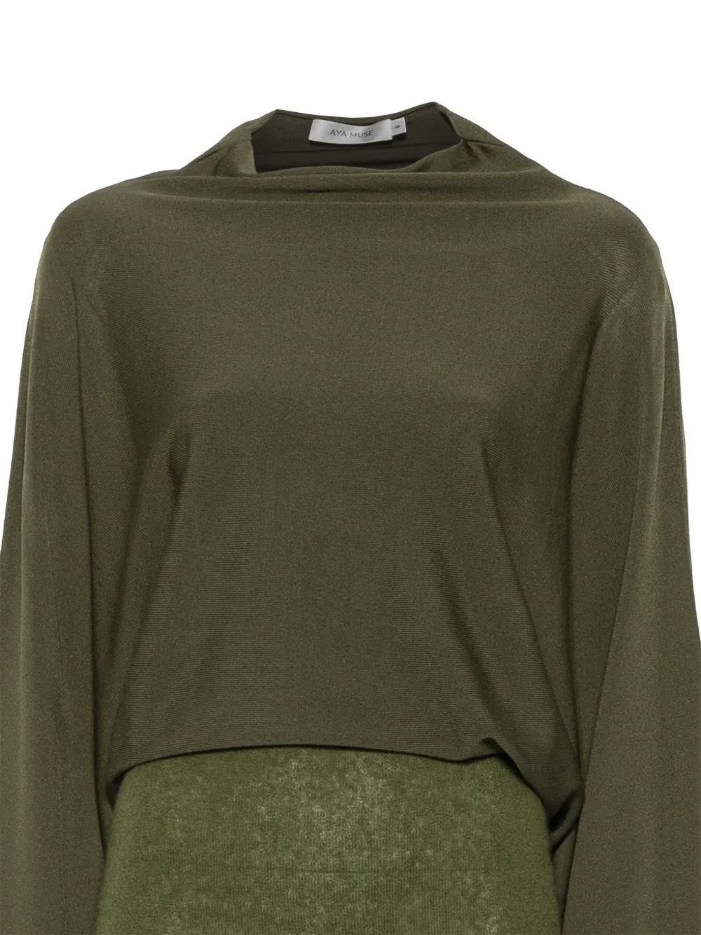Aya Muse Long Sleeve Maxi Dress In Green