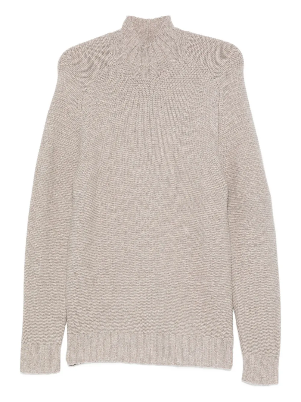 Alpha Studio High-neck Sweater In Neutral