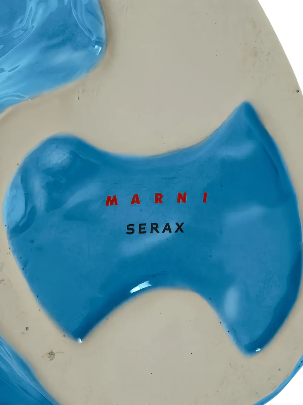 Serax X Marni Owl-shaped Ceramic Vase (19.5cmx19.5cmx30cm) In Blue