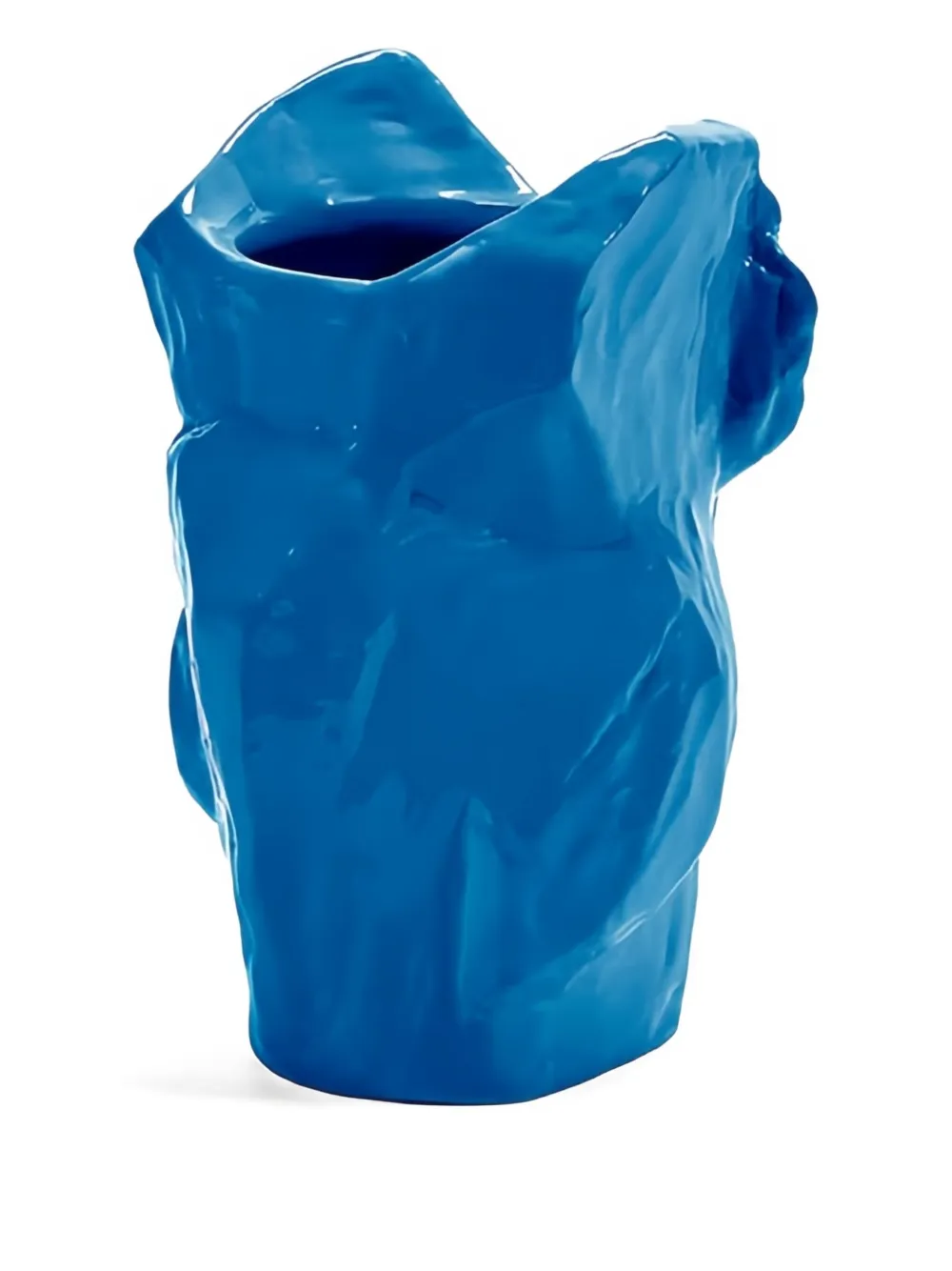Serax x Marni owl-shaped ceramic vase (19.5cmx19.5cmx30cm) - Blauw