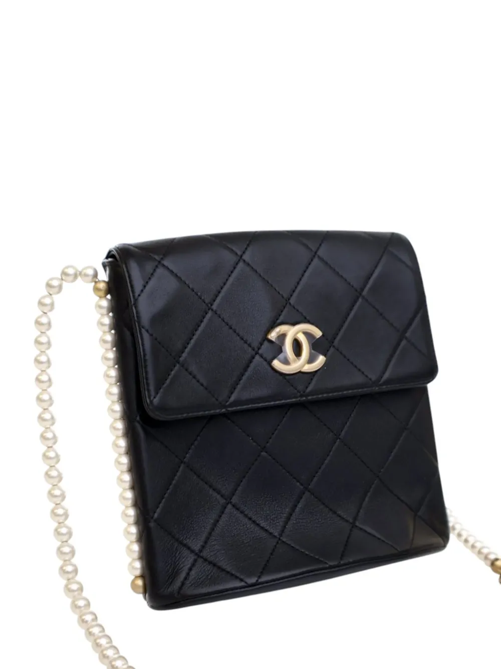 CHANEL Pre-Owned 2021 Small Quilted Calfskin About Pearls Hobo crossbody bag | Pre-Owned | Image 2