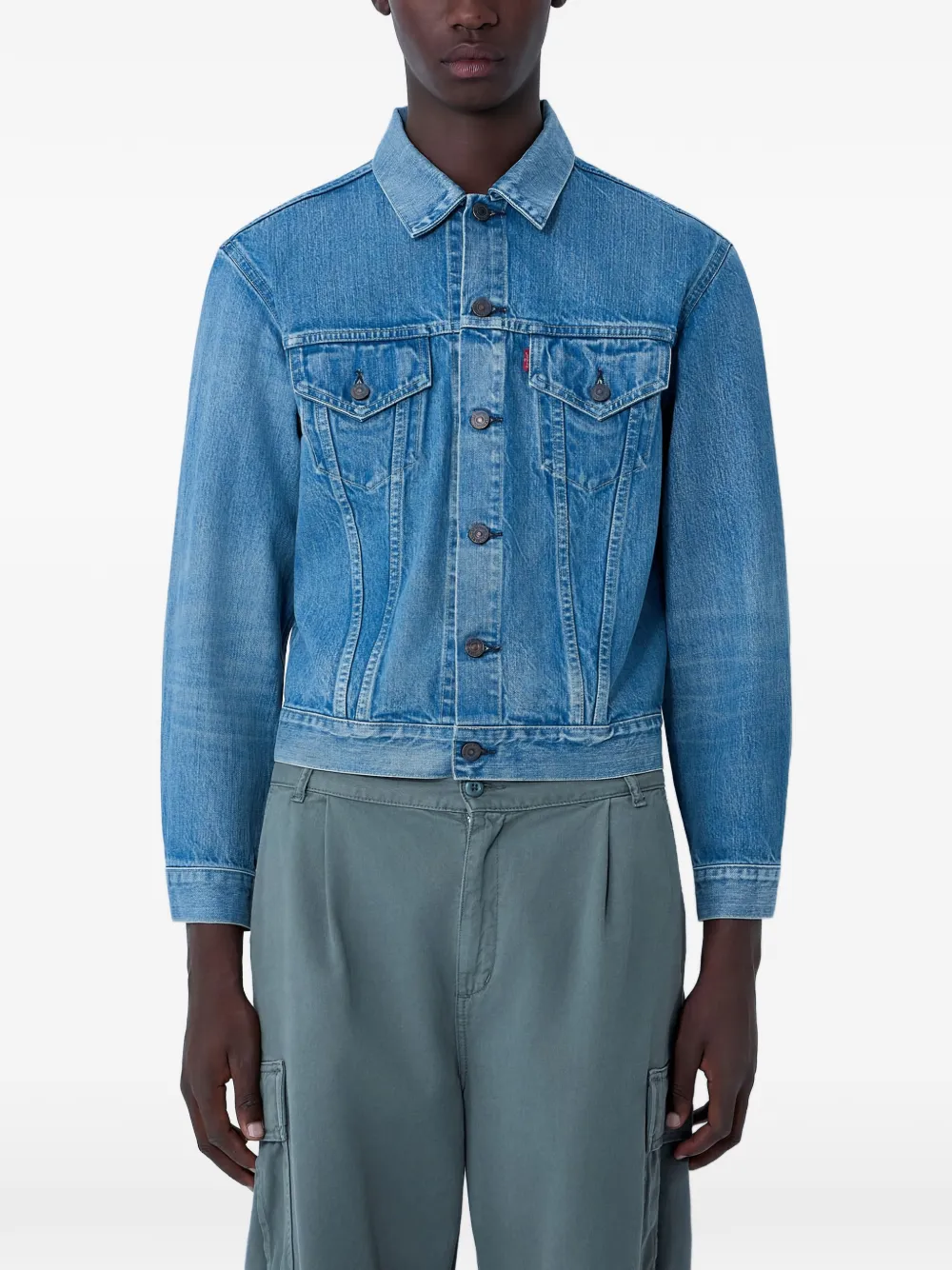 Levi's flap-pocket denim jacket - Blu
