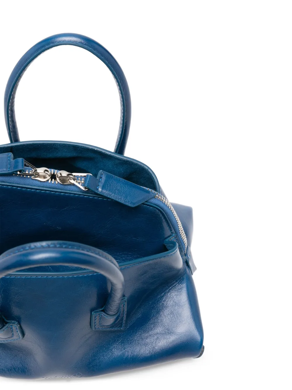 The Attico Leren shopper Blauw