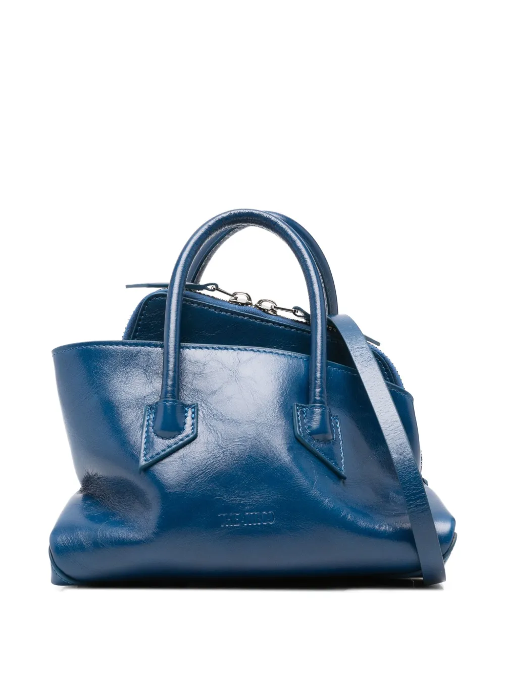 The Attico totebag i läder | blå | Image 1