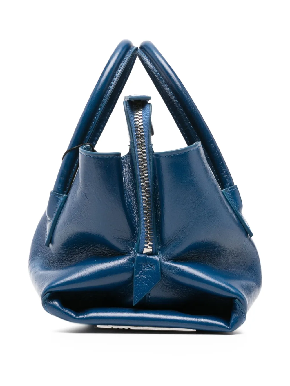The Attico Leren shopper Blauw