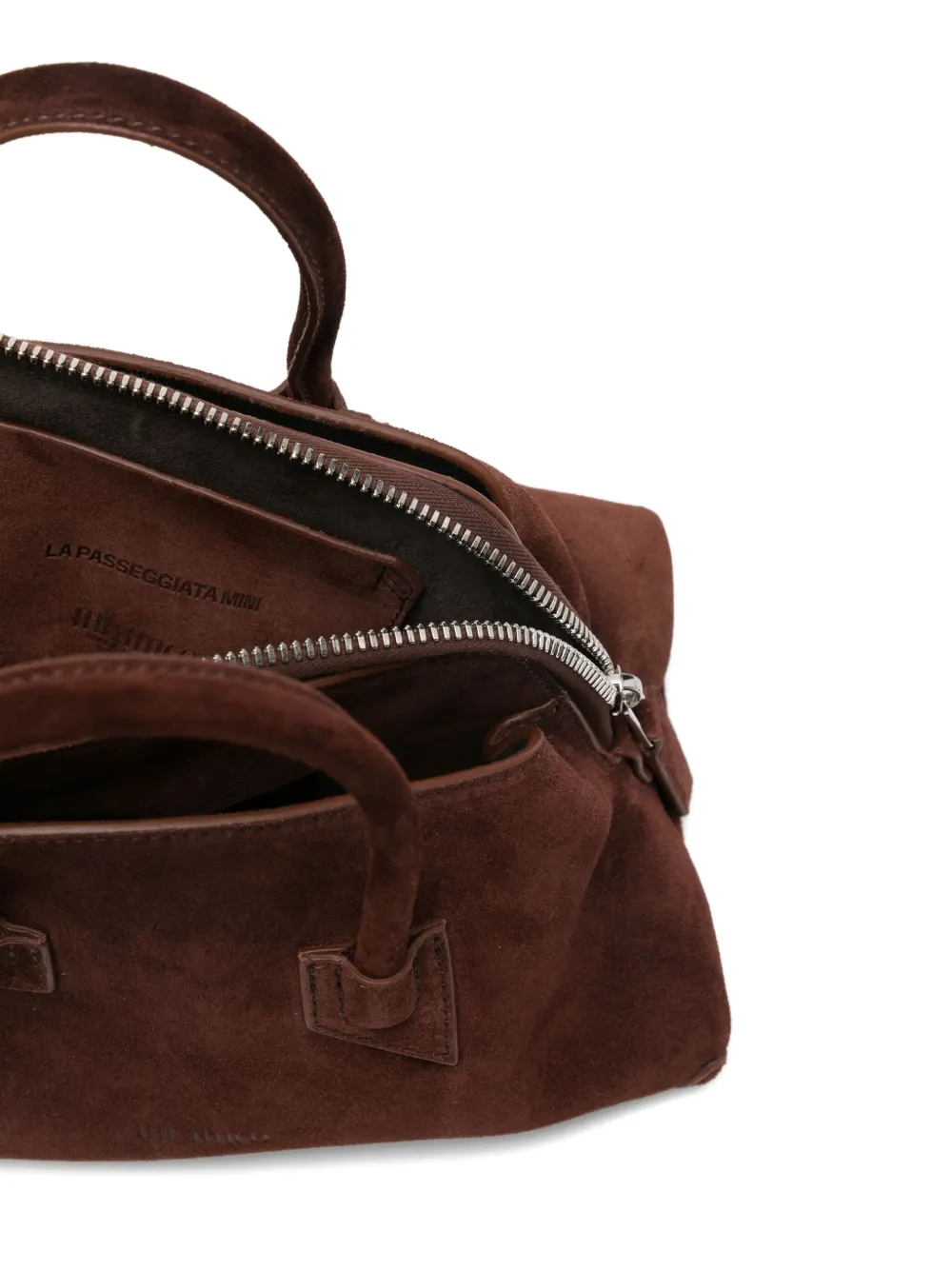 Attico Suede Tote Bag In Brown