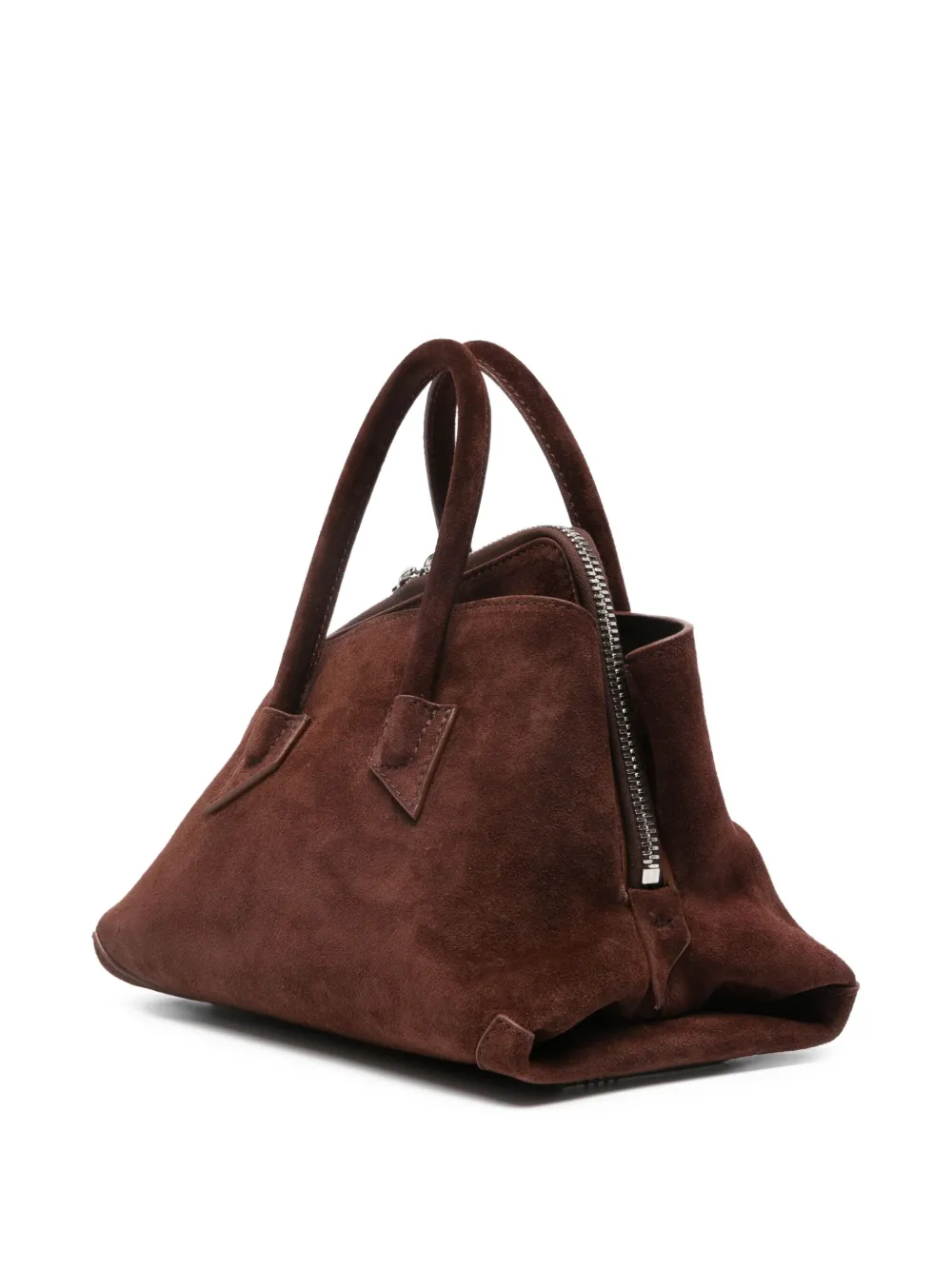 Attico Suede Tote Bag In Brown