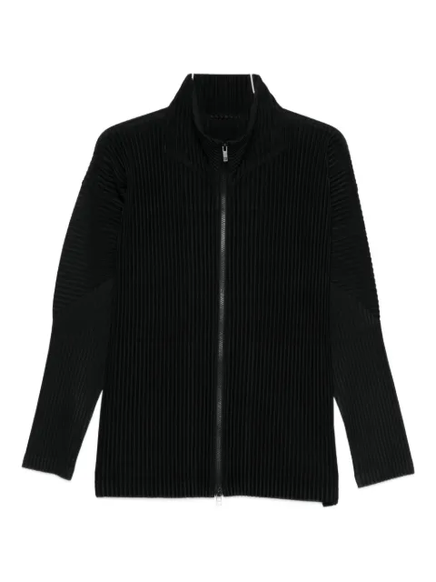 Homme Plissé Issey Miyake pleated zip-up shirt jacket