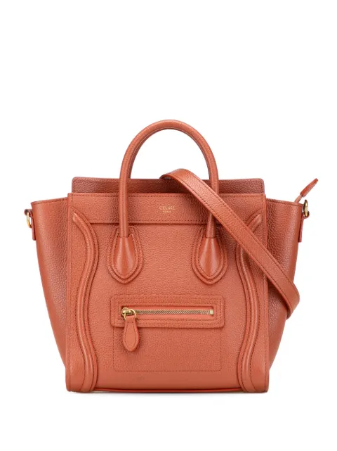 Celine Pre-Owned 2022 Nano Leather Luggage Tote satchel