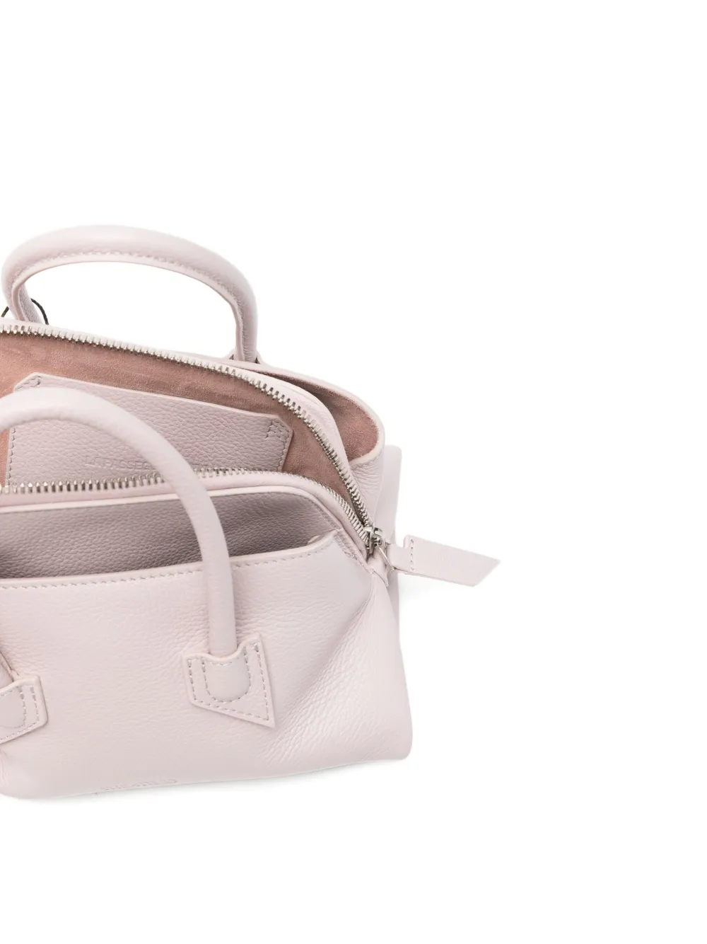 The Attico Leren shopper Roze