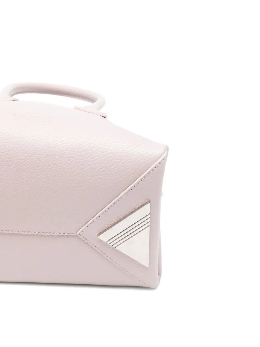 The Attico Leren shopper Roze