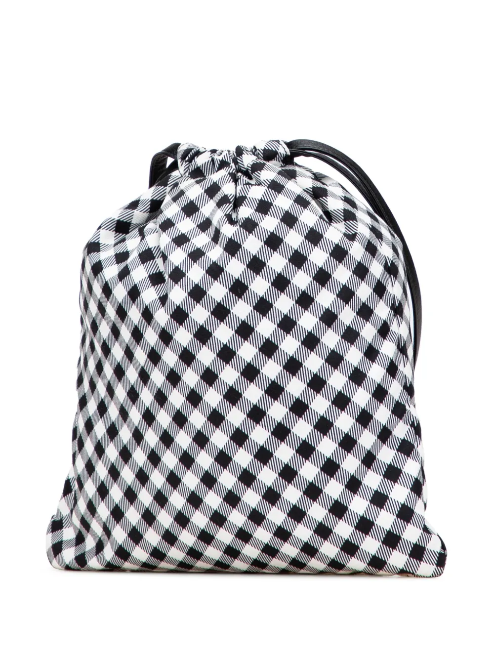 Miu Miu Pre-Owned 2010-2025 Nylon Gingham Drawstring pouch | Image 2