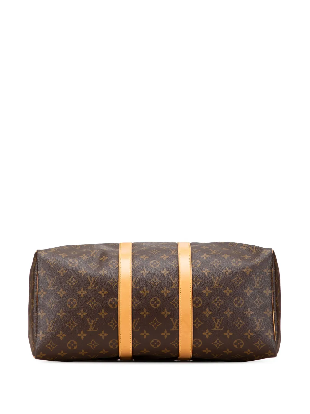 Pre-owned Louis Vuitton 1999 Monogram Keepall 45 Travel Bag In Brown