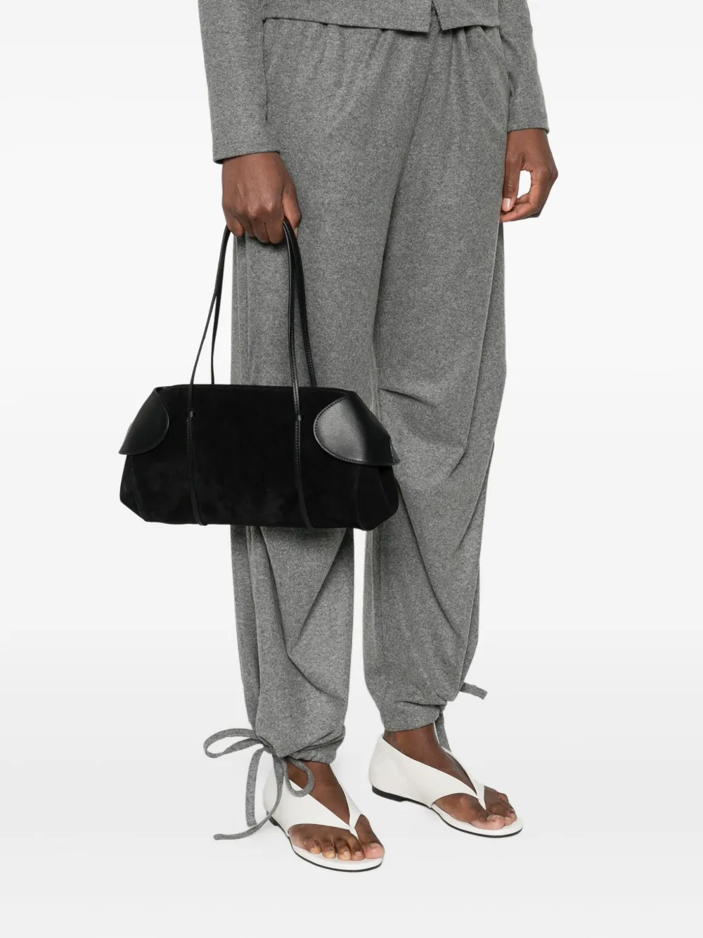 NEOUS Berenices panelled shoulder bag - Zwart