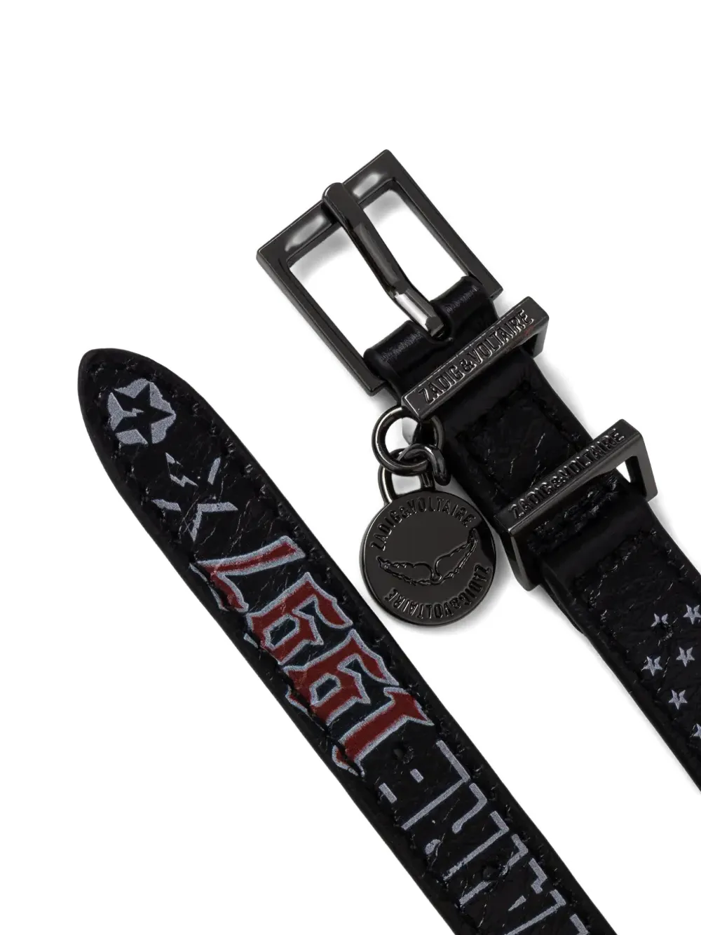 Zadig&Voltaire buckle charm bracelet - Zwart