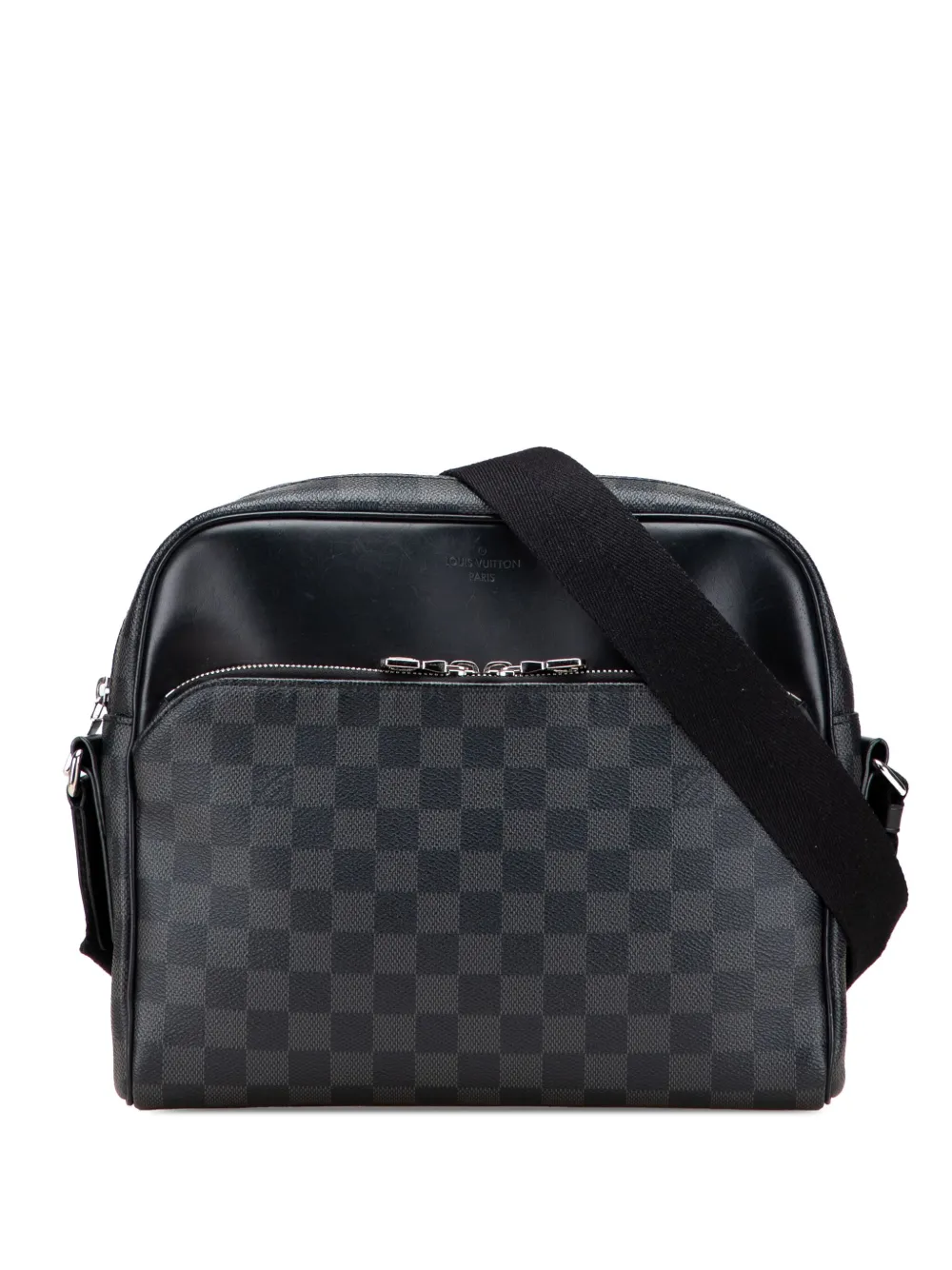 Louis Vuitton Pre-Owned 2018 ダミエ グラフィット デイトン リポーター PM ショルダーバッグ - ブラック Louis Vuitton Pre-Owned 2018 ダミエ グラフィット デイトン リポーター PM ショルダーバッグ - ブラック