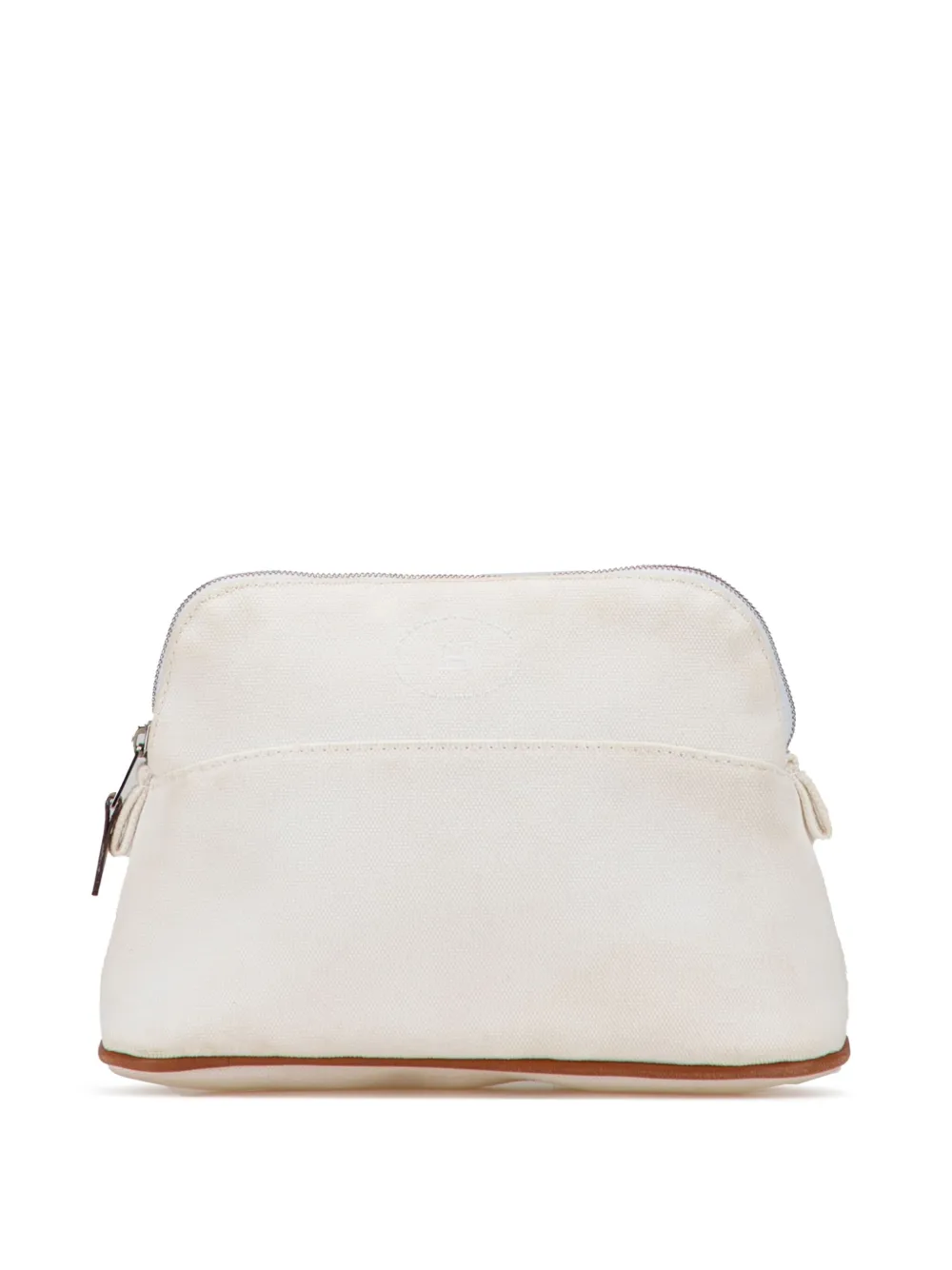 Hermès Pre-Owned 1990-2010 Toile Bolide Trousse de Voyage PM pouch | White | Image 1