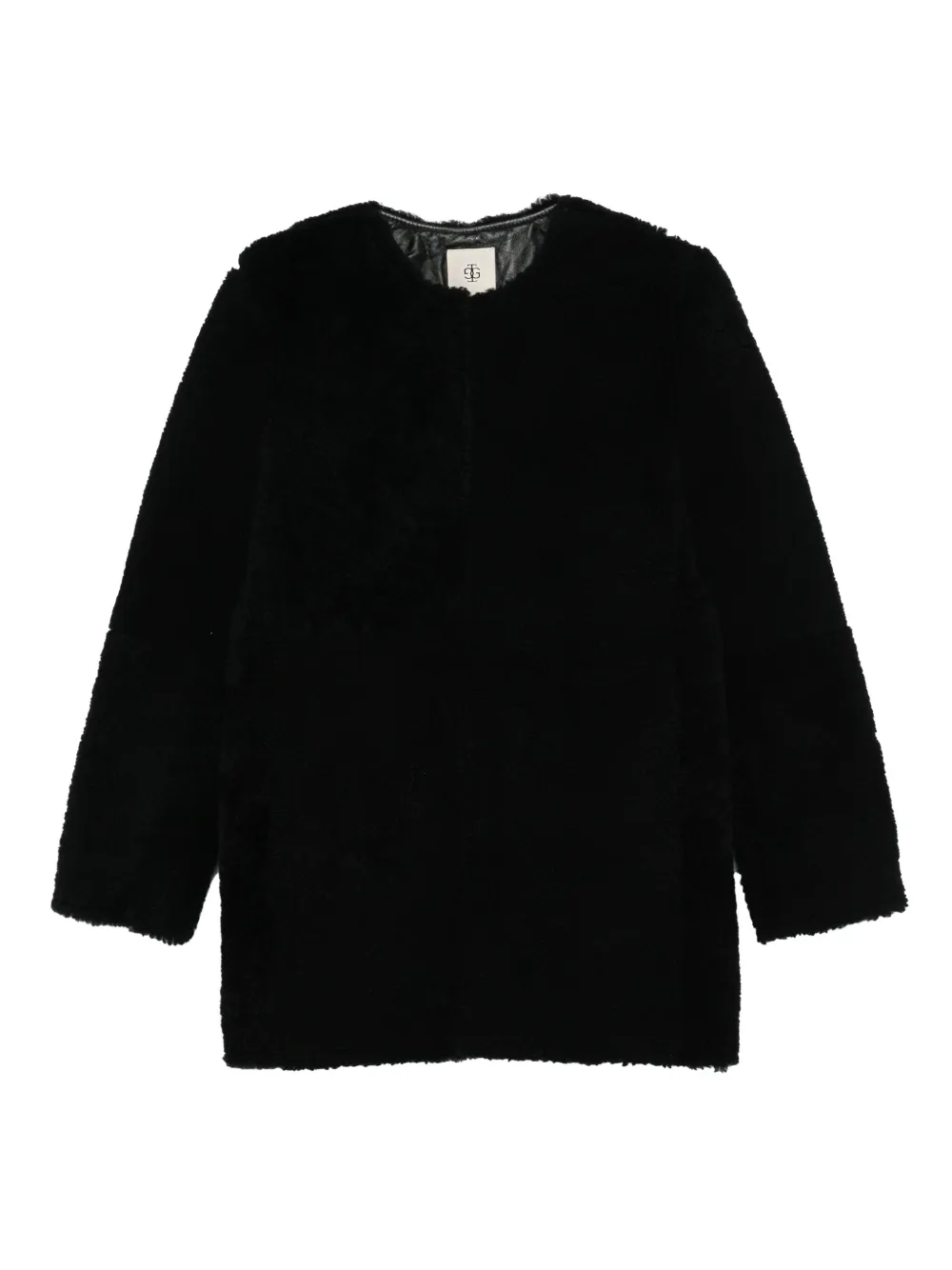 The Garment Shearling Jacket In Black