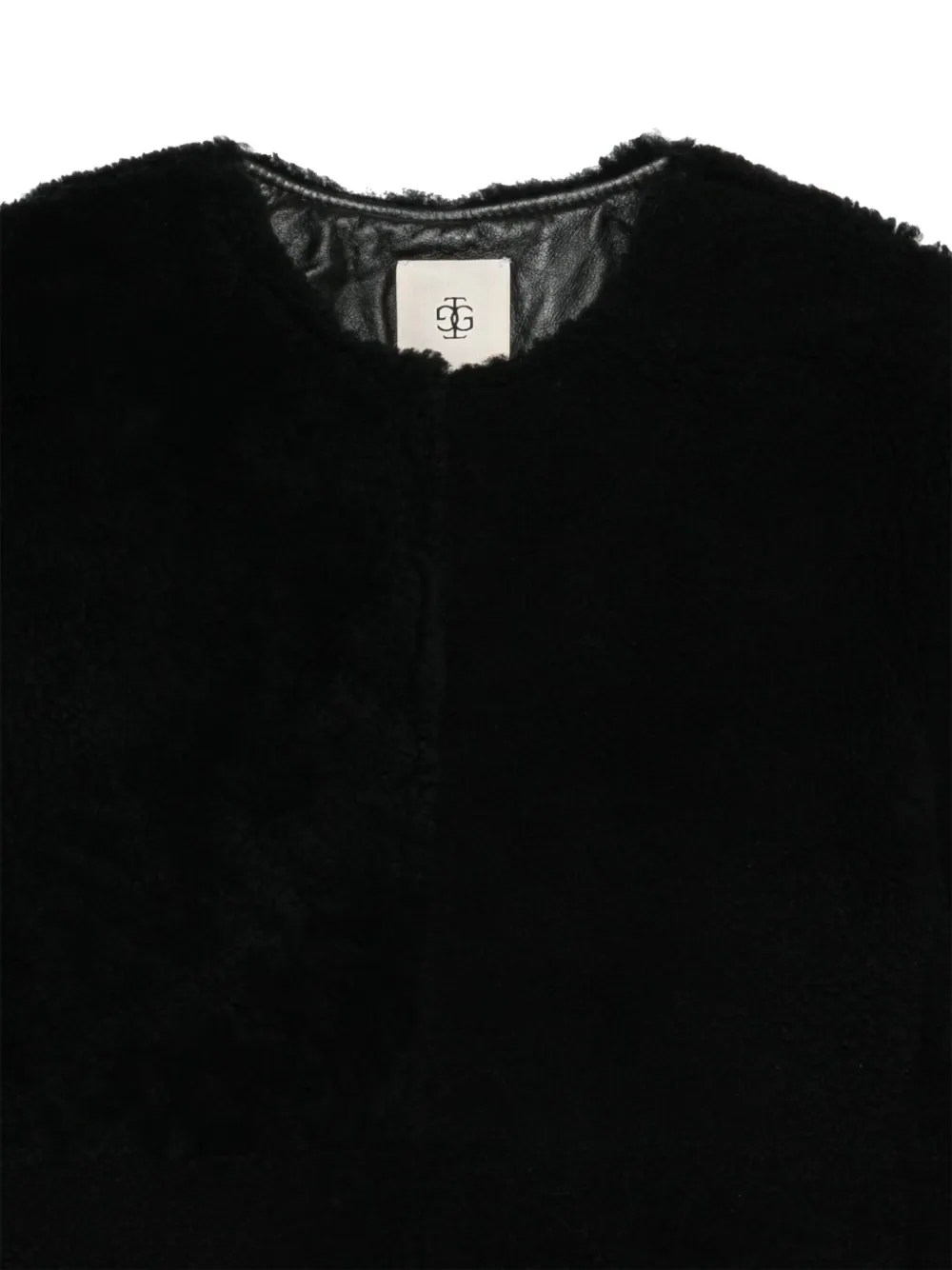 The Garment Shearling Jacket In Black