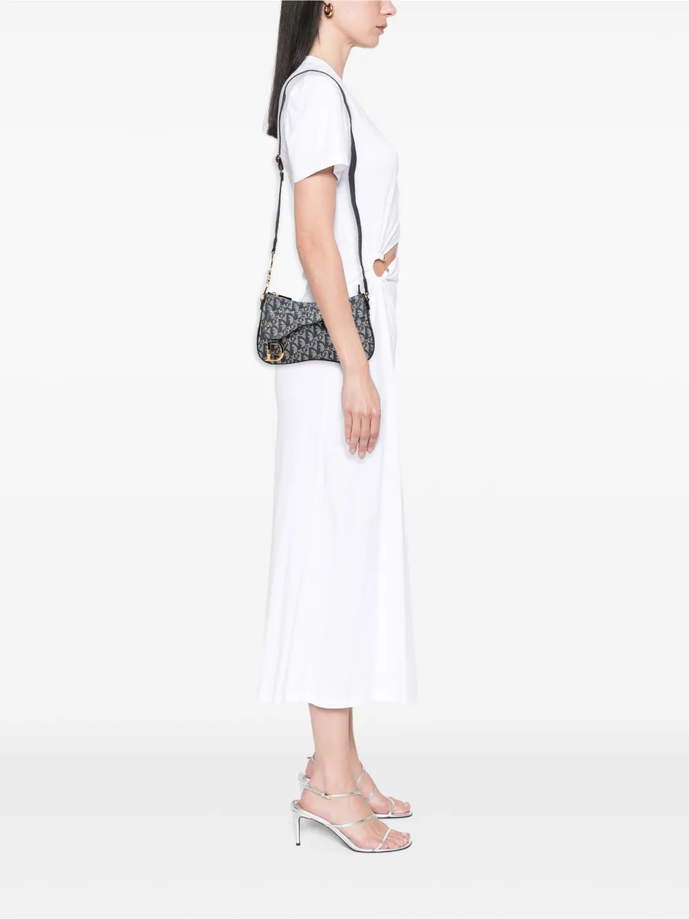 Christian Dior Pre-Owned 2004 Diorissimo Trotter Canvas Double Saddle crossbody bag | Pre-Owned | Image 2