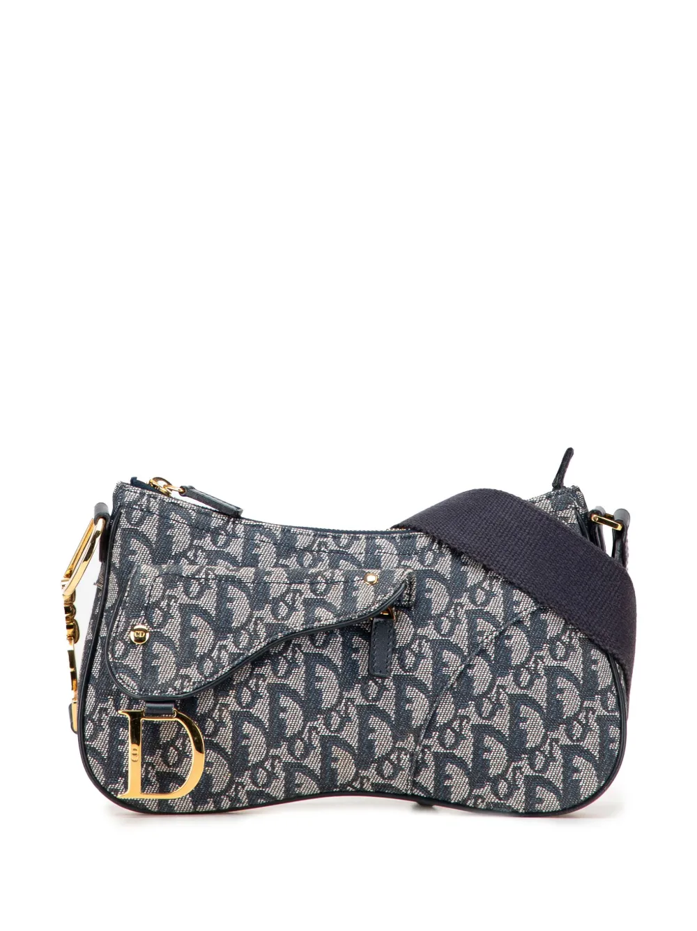 Christian Dior Pre-Owned 2004 ディオリッシモ トロッター キャンバス ダブルサドル ショルダーバッグ - Christian Dior Pre-Owned 2004 ディオリッシモ トロッター キャンバス ダブルサドル ショルダーバッグ -
