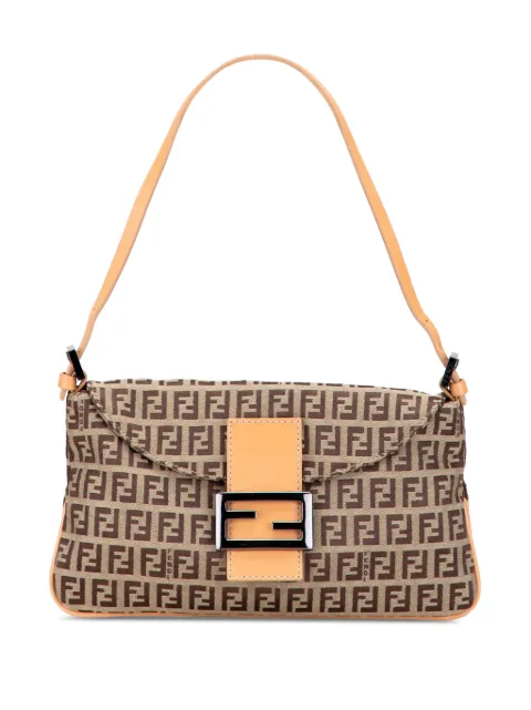 Fendi Pre-Owned 20th Century Zucchino Canvas Double Flap shoulder bag