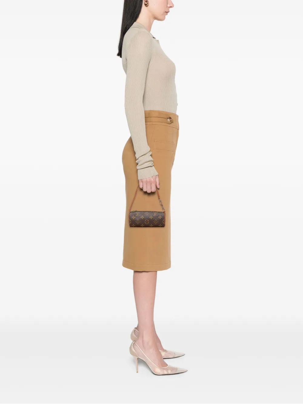 Louis Vuitton Pre-Owned شنطة يد 'بابيون بوشيت' بنقش مونوغرام 1990-2025 | كلاسيكيات | Image 2
