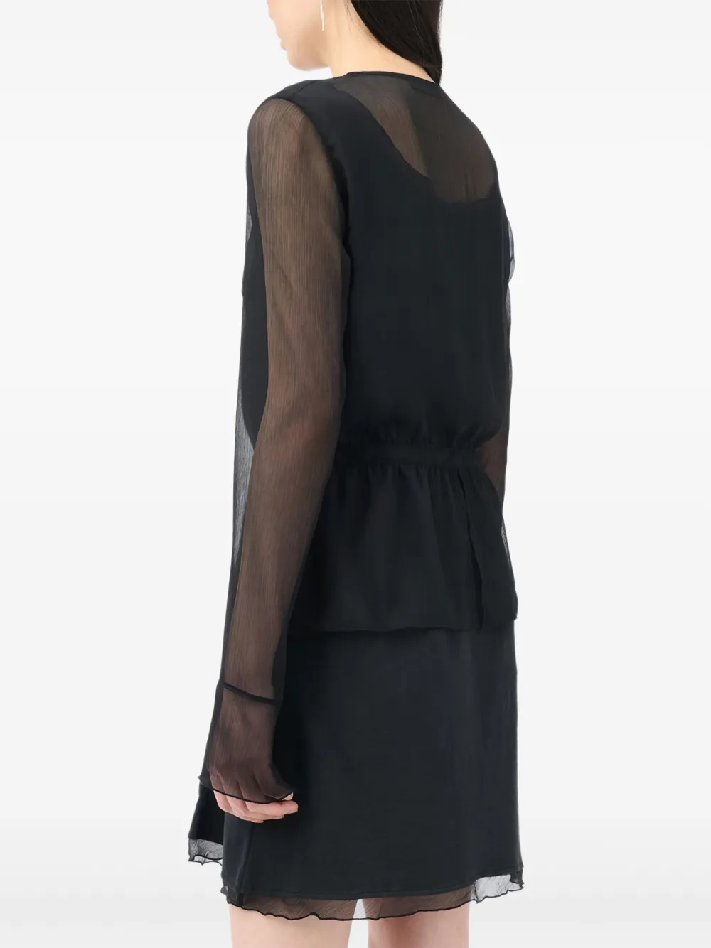 OUR LEGACY peplum-hem blouse - Zwart