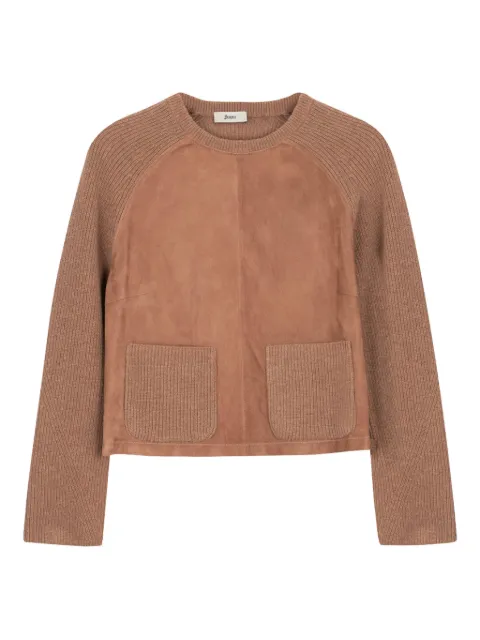 Herno suéter con bolsillo de parche