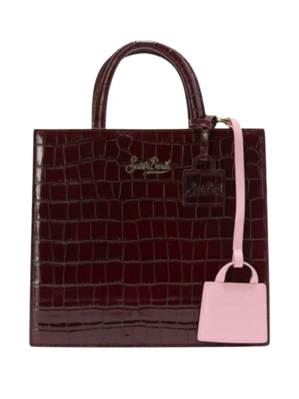 Mc2 Saint Barth Mini Bag Charm Accessorie In Pink