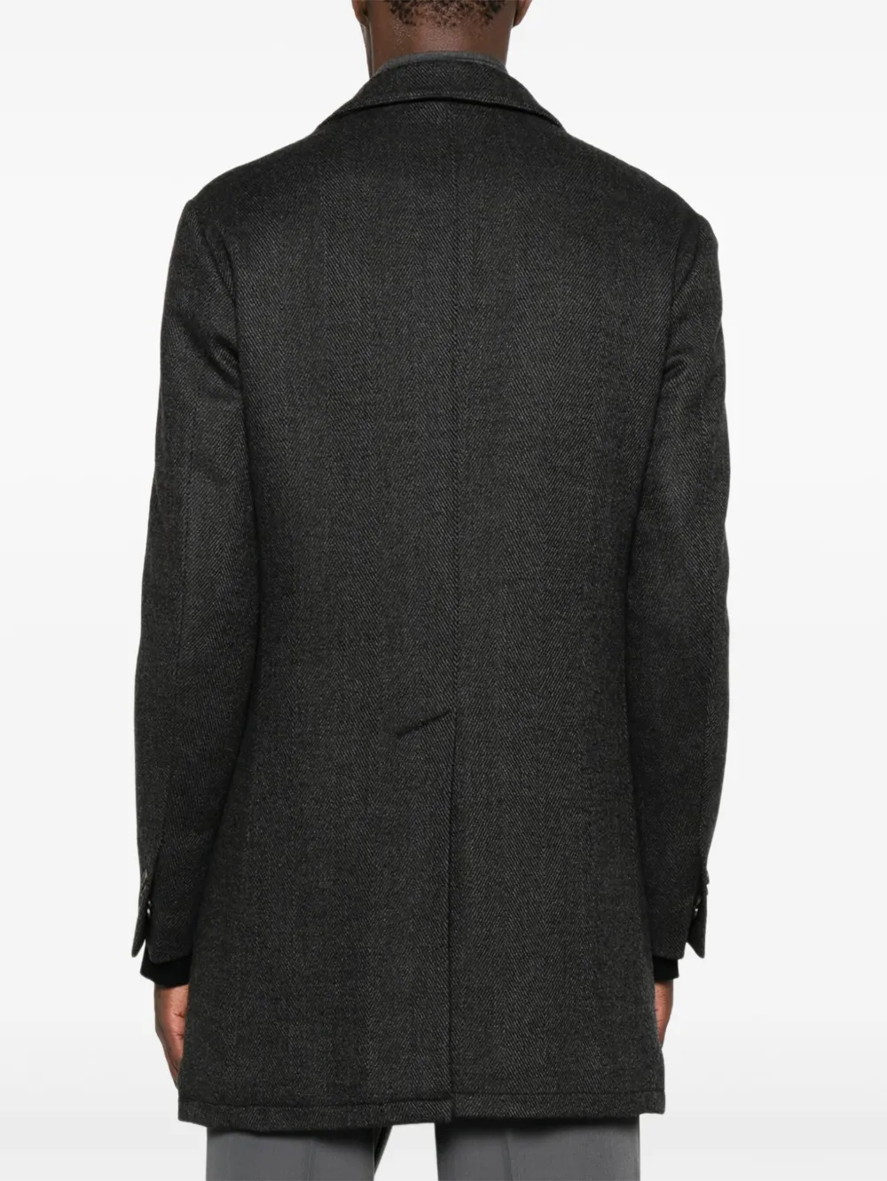 Corneliani Gelaagd jack met visgraatpatroon Grijs