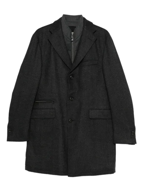 Corneliani herringbone layered jacket