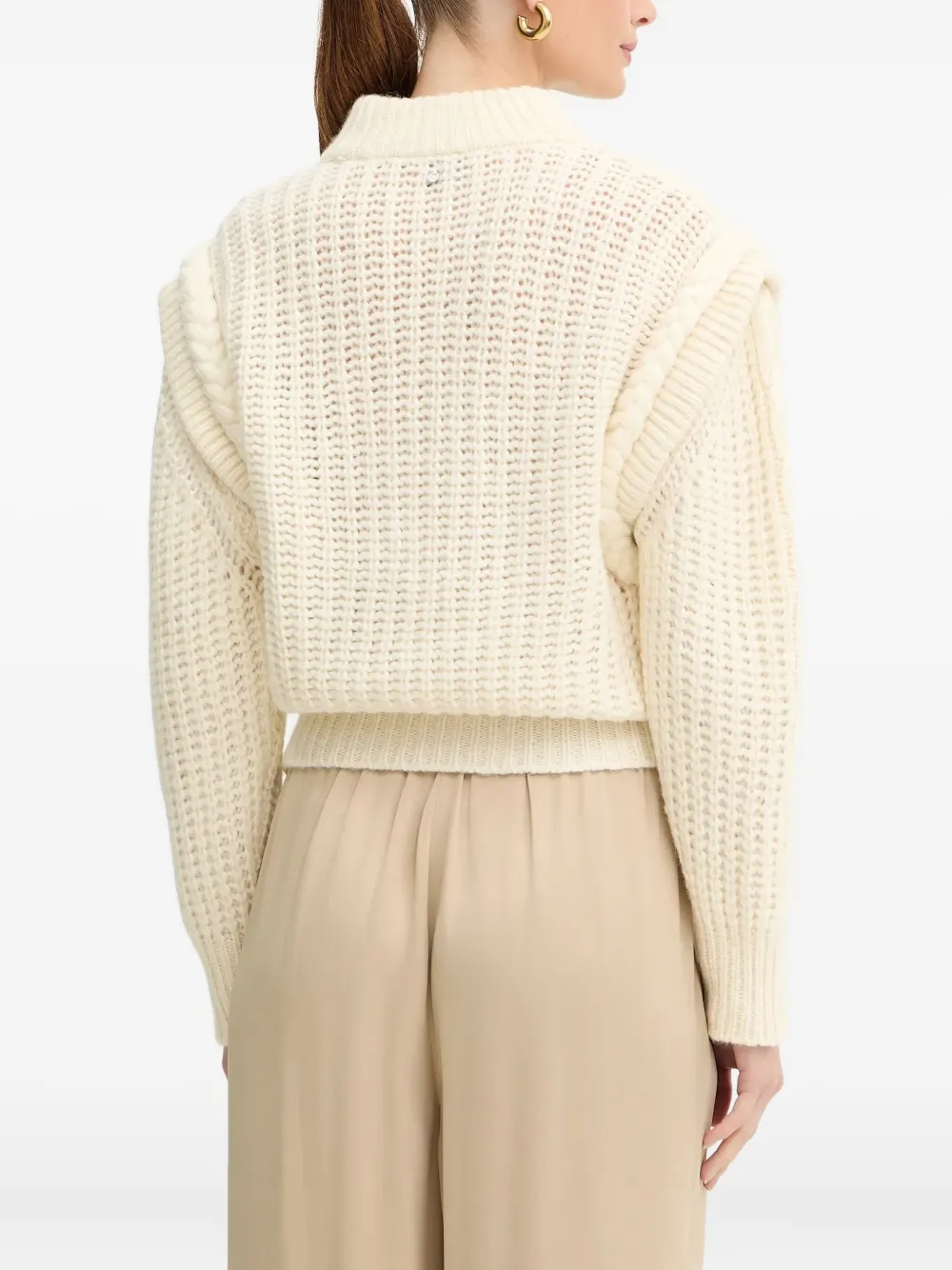 Hugo Boss Fasta Long-sleeve Sweater In Neutral