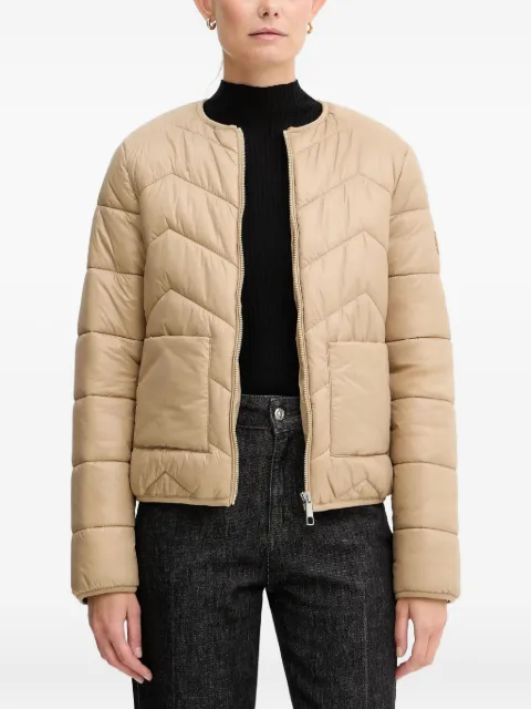 BOSS chevron-pattern padded jacket