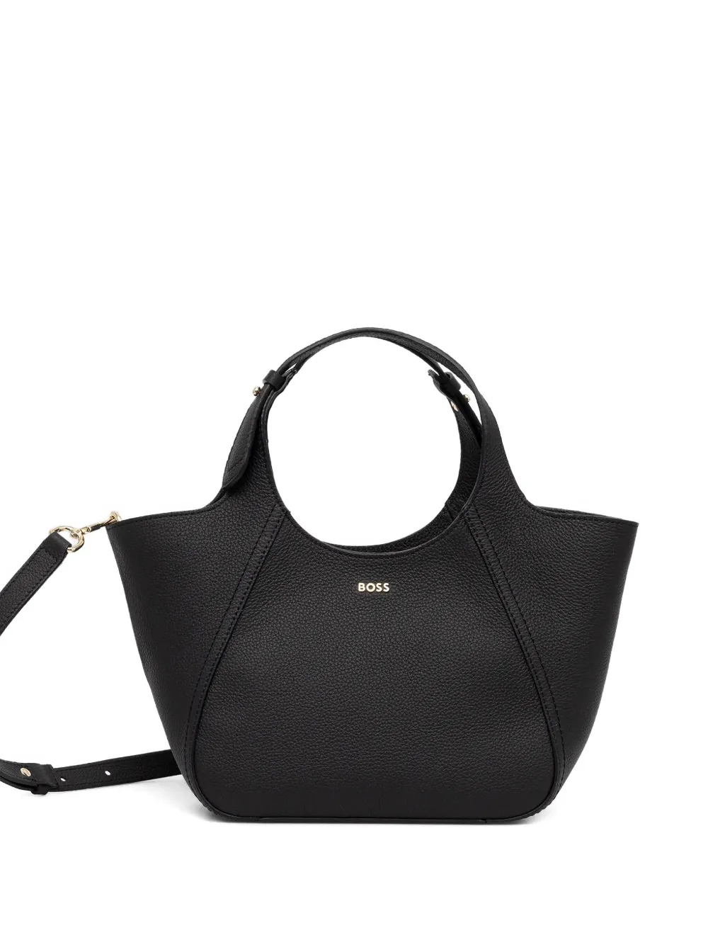 Hugo Boss Small Lenah Tote Bag In Black