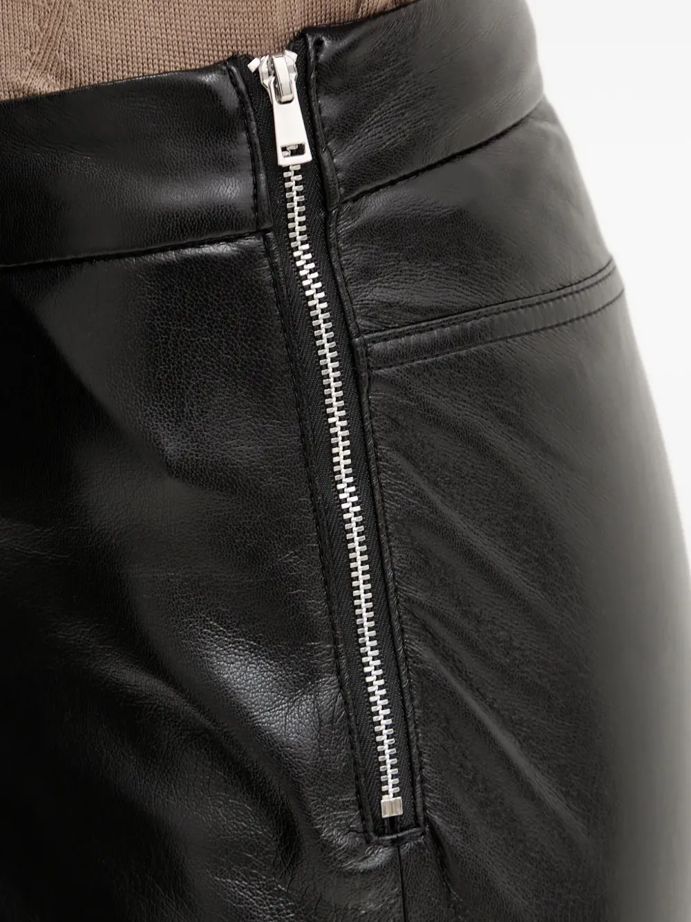 BOSS Broek met rits aan de zijkant Zwart