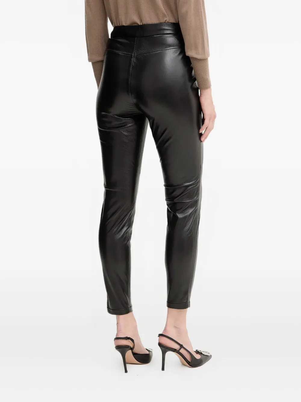 BOSS Broek met rits aan de zijkant Zwart