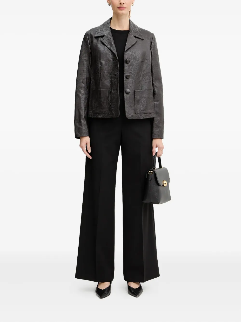 Hugo Boss Ferpina Long-sleeve Sweater In Black