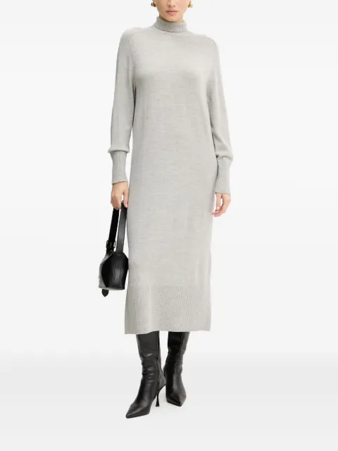 BOSS roll-neck midi dress