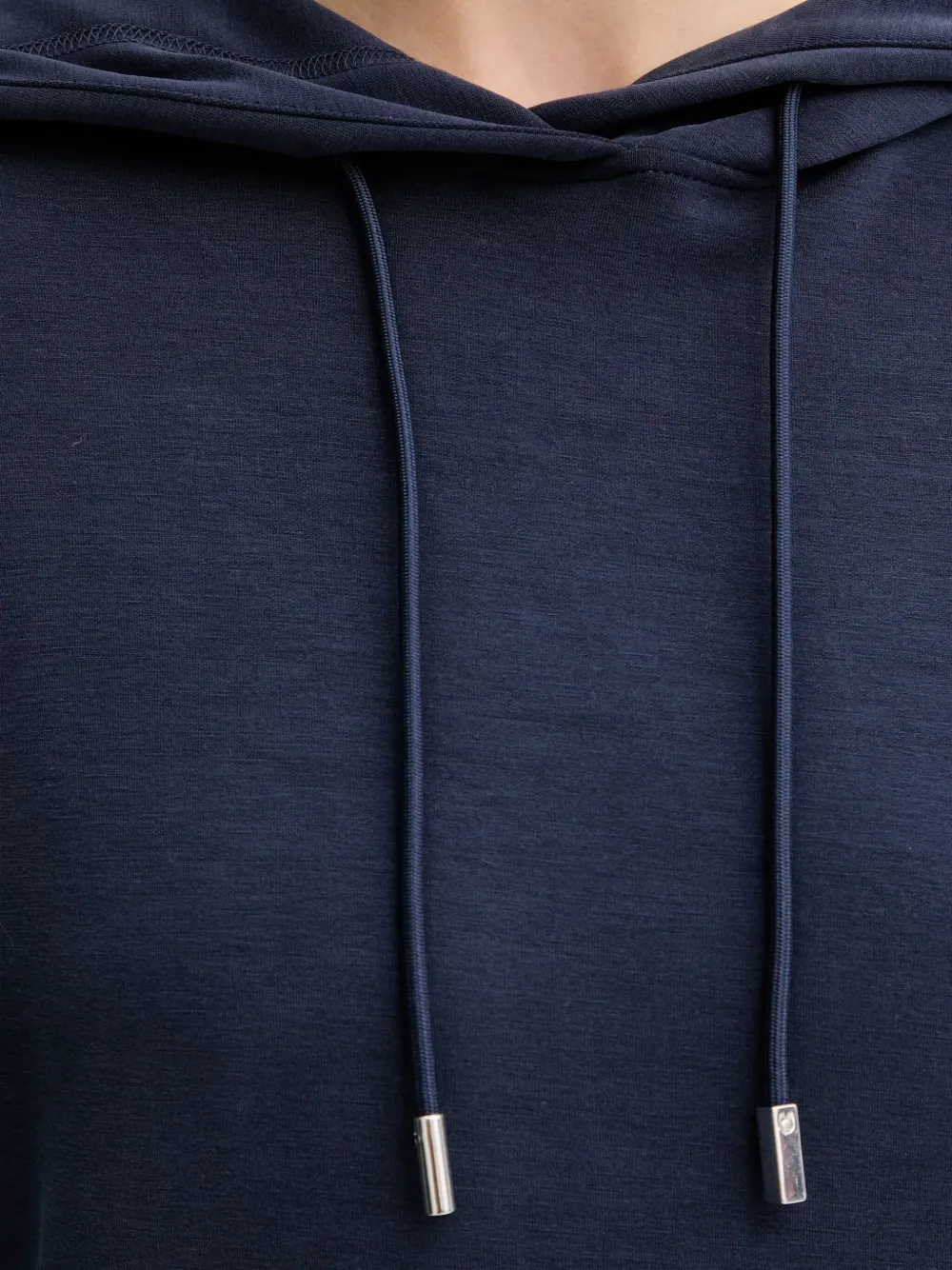 Hugo Boss Drawstring Hoodie In Blue