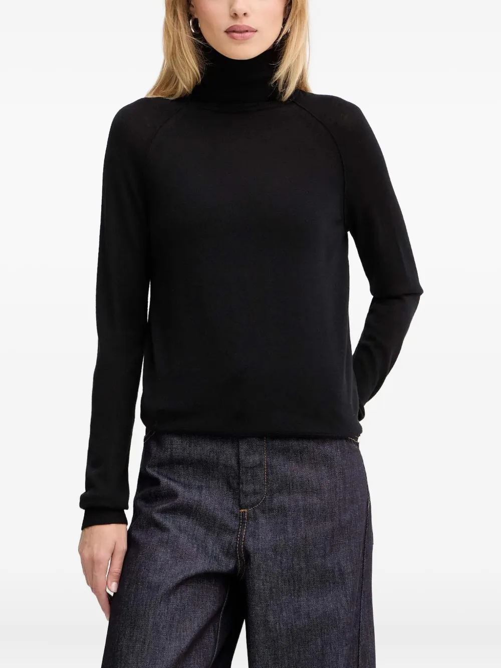 BOSS Frizani button pocket sweater | Black | Image 1