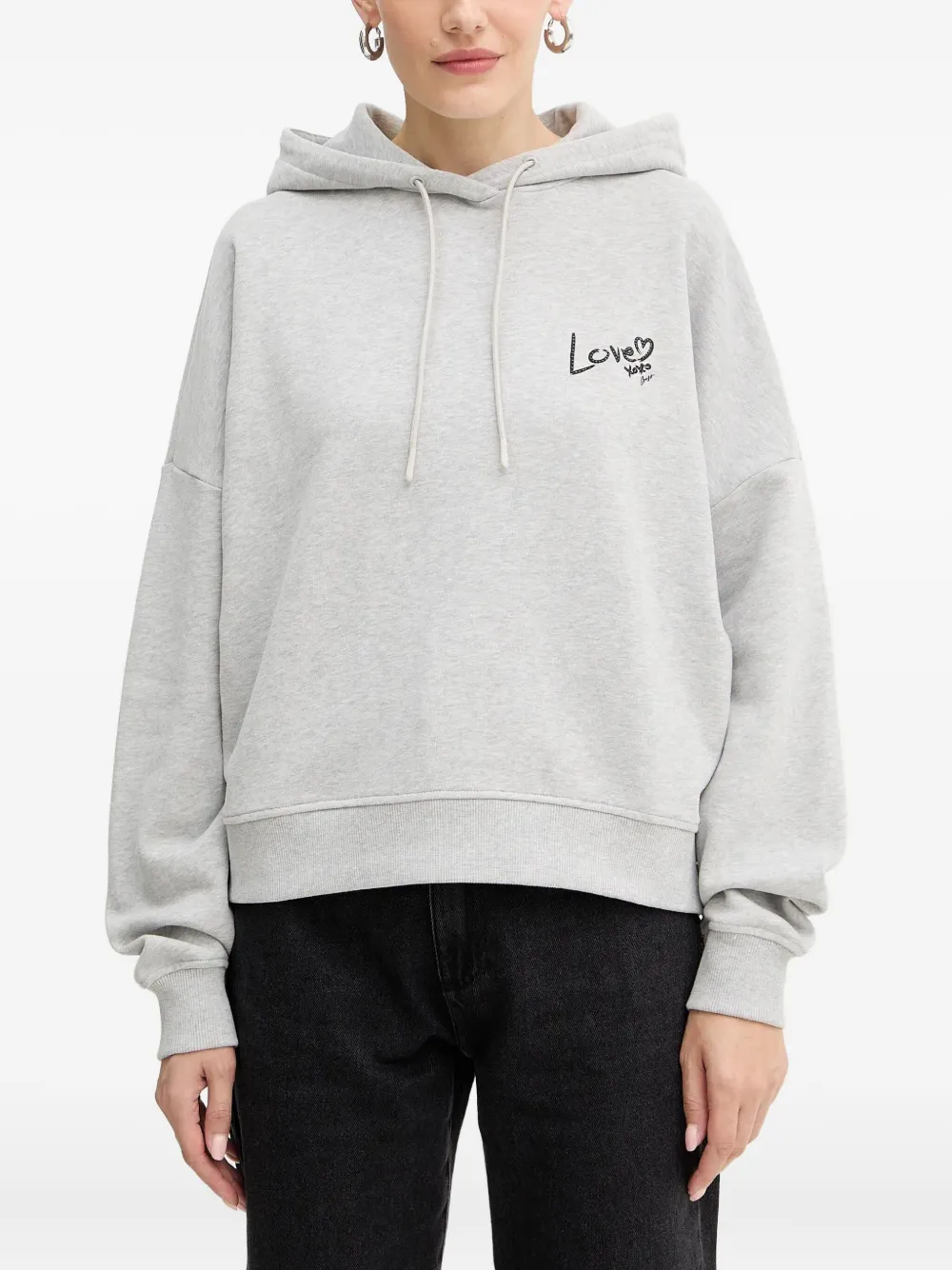 BOSS drawstring hoodie | Grey | Image 1