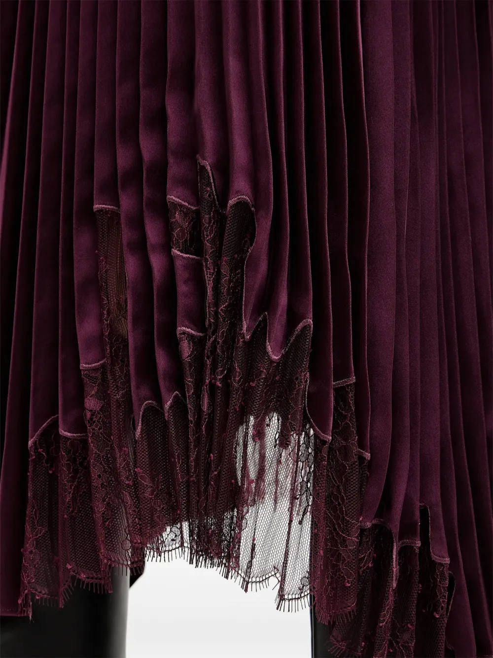 Hugo Boss Pleated Midi Skirt In Purple