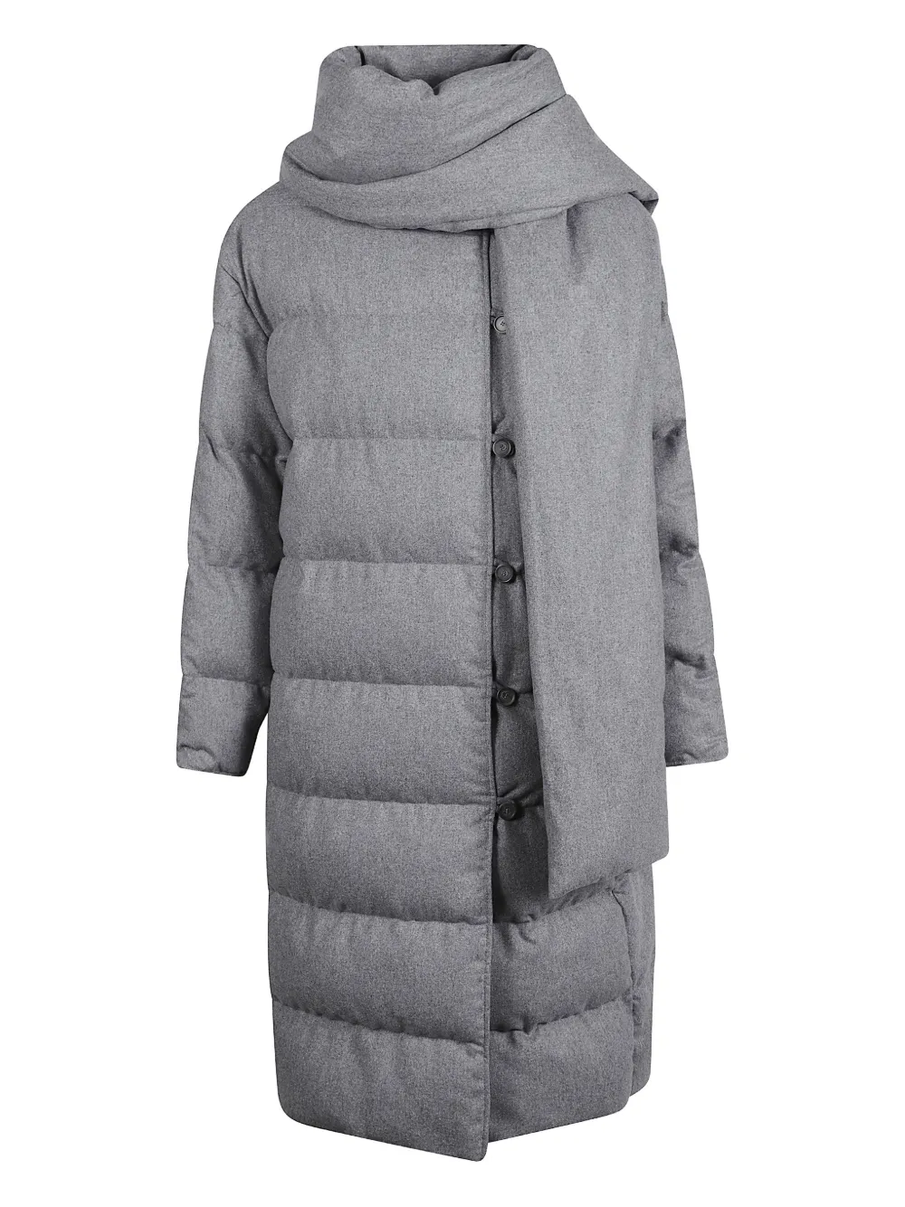 BOSS buttoned padded jacket - Grigio