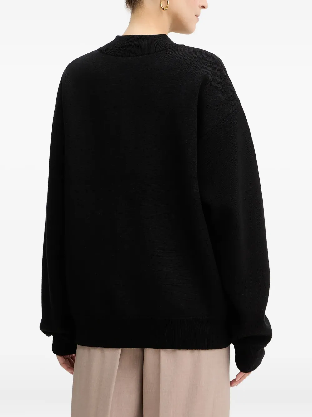 Hugo Boss Buttoned Cardigan In Black