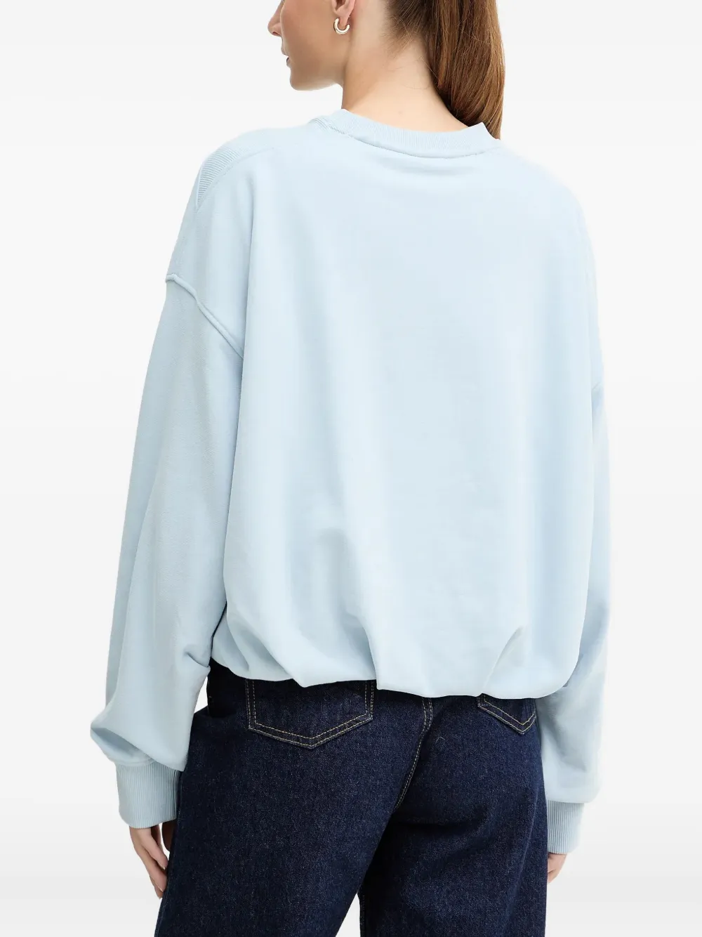 Hugo Boss Long-sleeve Sweatshirt In Blue