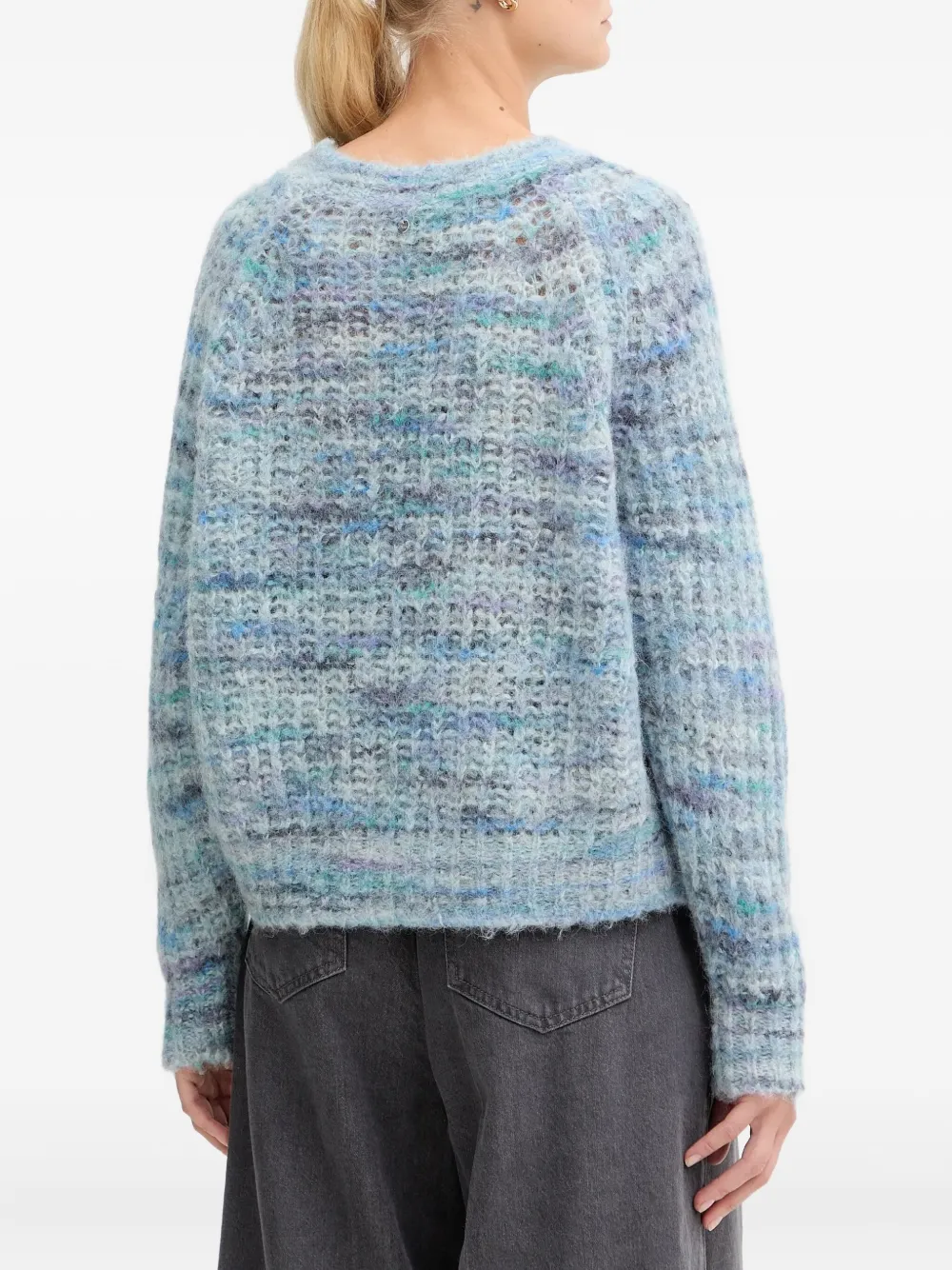 Hugo Boss Textured Sweater In Blue